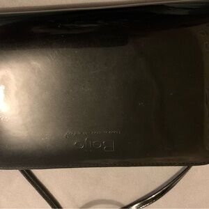 Beijo Black Patent Crossbody Bag